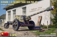Model do sklejania (modelarstwo) MiniArt German 7.5cm Anti-Tank Gun Pak 40 (1:35) 
