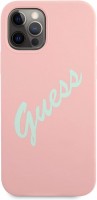 Etui GUESS Silicone Vintage Script for iPhone 12 Pro Max 