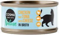 Корм для кішок Cosma Pure Love Nature Chicken/Tuna/Cheese 6 pcs 