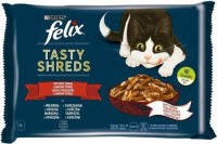 Zdjęcia - Karma dla kotów Felix Tasty Shreds Farm Selection in Gravy  4 pcs