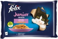 Корм для кішок Felix Fantastic Junior Chicken/Salmon in Jelly 4 pcs 