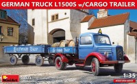 Фото - Збірна модель MiniArt German Truck L1500s w/Cargo Trailer (1:35) 