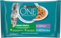 Zdjęcia - Karma dla kotów Purina ONE Indoor Veal/Tuna Pouch 4 pcs 
