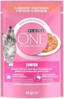 Karma dla kotów Purina ONE Junior Salmon/Carrots Pouch 