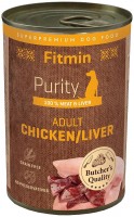 Karm dla psów Fitmin Purity Adult Chicken/Liver 400 g 1 szt.