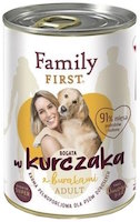Karm dla psów Family First Canned Adult Chicken/Beetroot 0.4 kg