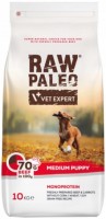 Karm dla psów VetExpert Raw Paleo Puppy Medium Beef 10 kg 