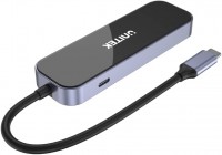 Czytnik kart pamięci / hub USB Unitek uHUB H6 Gloss 6-in-1 USB-C Ethernet Hub With HDMI and 100W Power Delivery 