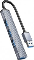 Кардридер / USB-хаб Orico AH-A13-GY-BP 