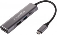 Кардридер / USB-хаб Kruger&Matz KM0400 