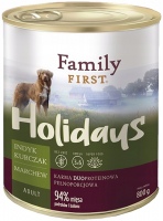 Karm dla psów Family First Canned Adult Turkey/Chicken 0.8 kg