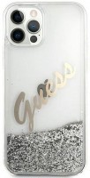 Etui GUESS Glitter Vintage Script for iPhone 12 Pro Max 
