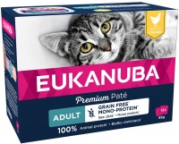 Karma dla kotów Eukanuba Adult Grain Free Chicken 12 pcs 