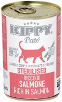 Zdjęcia - Karma dla kotów Kippy Adult Pate Sterilised Rich in Salmon 400 g 