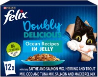 Фото - Корм для кішок Felix Doubly Delicious Ocean Recipe in Jelly 12 pcs 