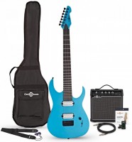 Електрогітара / бас-гітара Gear4music Harlem S 7-String Electric Guitar + 15W Amp Pack 