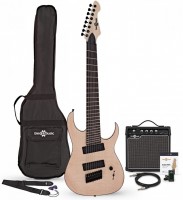 Gitara Gear4music Harlem S 8-String Fanned Fret Guitar + 15W Amp Pack 