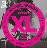 Струни DAddario XL Nickel Wound Plus 9.5-44 3D 
