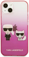 Etui Karl Lagerfeld Gradient Iconic Karl and Choupette for iPhone 13 Mini 