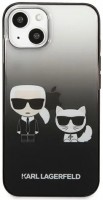Etui Karl Lagerfeld Gradient Iconic Karl and Choupette for iPhone 13 