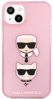 Etui Karl Lagerfeld Glitter Karl's and Choupette for iPhone 13 Mini 