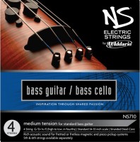 Струни DAddario NS Electric Bass Guitar/Cello 4/4 Medium 