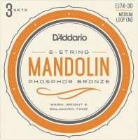 Струни DAddario Phosphor Bronze Mandolin 11-40 (3-Pack) 