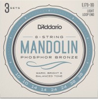 Zdjęcia - Struny DAddario Phosphor Bronze Mandolin 10-38 (3-Pack) 