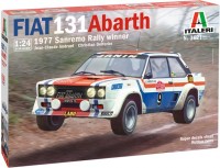 Model do sklejania (modelarstwo) ITALERI Fiat 131 Abarth 1977 Sanremo Rally Winner (1:24) 
