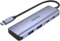 Кардридер / USB-хаб Unitek uHUB Q4 Next 4-in-1 USB-C Hub 