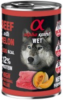 Zdjęcia - Karm dla psów Alpha Spirit Wet Beef/Melon 400 g 1 szt.