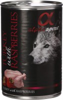 Корм для собак Alpha Spirit Wet Turkey/Raspberry 400 g 1 шт