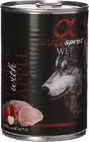Karm dla psów Alpha Spirit Wet Pork/Apple 400 g 1 szt.