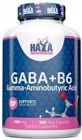 Zdjęcia - Aminokwasy Haya Labs GABA plus B6 500 mg 100 cap 
