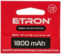 Фото - Акумулятор / батарейка Etron Ultimate Power 1x18650  1800 mAh