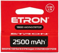 Фото - Акумулятор / батарейка Etron Ultimate Power 1x18650  2500 mAh