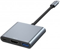Кардридер / USB-хаб Tech-Protect V1-HUB Adapter 3in1 