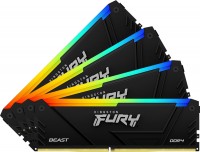 Pamięć RAM Kingston Fury Beast DDR4 RGB 4x16Gb KF436C18BB2AK4/64
