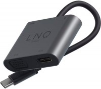 Czytnik kart pamięci / hub USB LINQ 4in1 4K HDMI Adapter with PD USB-A and VGA 