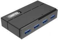 Кардридер / USB-хаб Unitek 4 Ports Powered USB 3.0 Hub with USB-A Cable 
