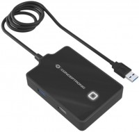 Кардридер / USB-хаб Conceptronic HUBBIES10B 