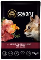 Фото - Корм для кішок Savory Kitten Pouch Lamb/Pumpkin in Jelly 85 g 