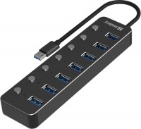 Фото - Кардридер / USB-хаб Sandberg USB 3.0 Hub 7 Ports 