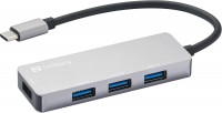 Кардридер / USB-хаб Sandberg USB-C Hub 1xUSB3.0+3x2.0 SAVER 