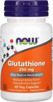 Фото - Амінокислоти Now Glutathione 250 mg 60 cap 