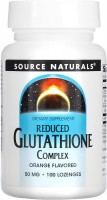 Фото - Амінокислоти Source Naturals Reduced Glutathione 100 tab 