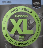 Струни DAddario XL ProSteels Bass 5-String 43-127 