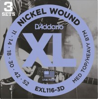 Zdjęcia - Struny DAddario XL Nickel Wound 11-52 (3-Pack) 