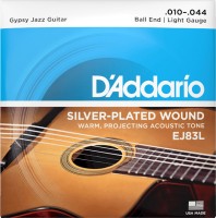 Струни DAddario Gypsy Jazz Silverplated Wound Ball End 10-44 