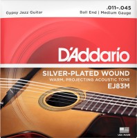 Струни DAddario Gypsy Jazz Silverplated Wound Ball End 11-45 